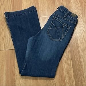 Ariat Denim Women’s 30 (30x32) Slim Trouser High Rise Dark Blue Western Bootcut